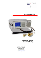 RHS SF6 Analyzer 973 Operation Manual