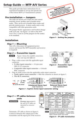 Extron electronics MTP A/V Series Setup Manual