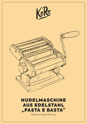 KoRo PASTA E BASTA Instruction Manual