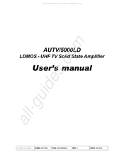 Elettronika AUTV/5000LD User Manual