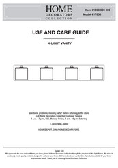 Home Decorators Collection 17838 Use And Care Manual