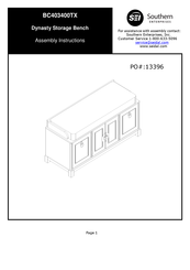 Southern Enterprises 13396 Assembly Instructions Manual