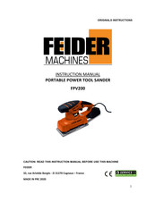 Feider Machines FPV200 Instruction Manual