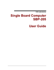 CSS Laboratories SBP-205 User Manual