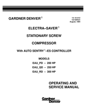 Gardner Denver ELECTRA-SAVER EAU PD - 200 HP Operating And Service Manual