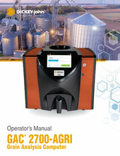 Tsi Instruments Dickey-John GAC 2700-AGRI Operator's Manual
