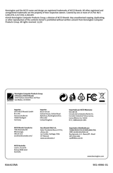 Kensington AC12 Instruction Manual