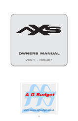 AG Budget aXs Owner's Manual