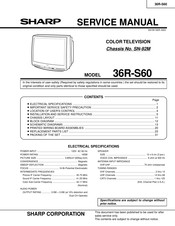 Sharp 36R-S60 Service Manual