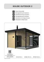 Harvia SOLIDE OUTDOOR 2 Assembly Instructions Manual
