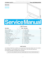 Haier LE22T900 Service Manual
