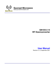 Quonset Microwave QM1003-2-18-1 User Manual