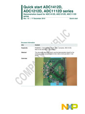 NXP Semiconductors ADC1112D Series Quick Start Manual