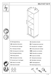 byLIVING BELFAST 02 R Assembly Instructions Manual