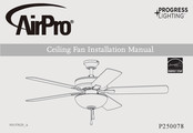 Airpro PROGRESS LIGHTING P250078 Installation Manual