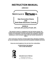 MONTAGUE Vectaire SL2-70 AP Instruction Manual