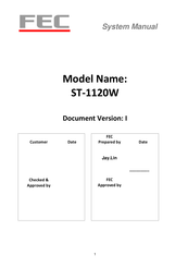 FEC ST-1120W User Manual