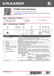 Kramer TP-580CT Quick Start Manual