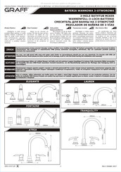 Graff BATE RIA WANNOWA 3-OTWOROWA Instructions For Assembly And Use