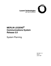Lucent Technologies MERLIN LEGEND Manual