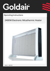 Goldair GMH325 Operating Instructions Manual
