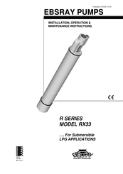 Ebsray R Series Installation, Operation & Maintenance Instructions Manual