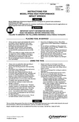 Ingersoll-Rand PowerForce PF850 Instructions Manual