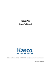 Kasco Robust-Aire RAE3 Owner's Manual
