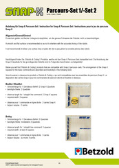 Betzold SNAP-X Parcours-Set 1 Quick Start Manual