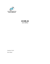 Convergence Instruments ACAM 64 User Manual