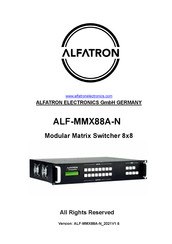 ALFAtron ALF-MMX88A-N User Manual