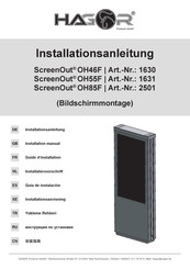 HAGOR ScreenOut OH46F Installation Manual