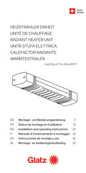 Glatz CASTELLO Pro Installation And Operating Instructions Manual