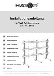 HAGOR HA-VWT 3x3 Landscape Installation Manual