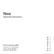 Humanscale Nova Assembly Instructions Manual