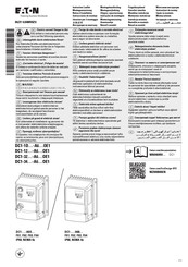 Eaton PowerXL DC1-127D0FB-A66OE1 Instruction Leaflet