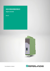 Pepperl+Fuchs K23-SSI/USB/25B-C Manual
