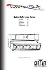 Chauvet COLORado PXL Bar 8 Quick Reference Manual