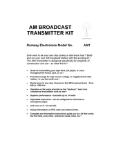 Ramsey Electronics AM1 Assembly And Instruction Manual