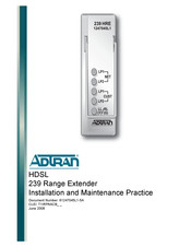 ADTRAN 1247045L1 Installation And Maintenance Practice