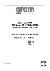 Gram Precision CSX Series User Manual