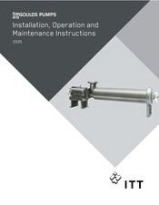 ITT Goulds Pumps 3335 Installation, Operation And Maintenance Instructions