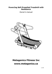 Metagenics Fitness PowerJog Owner's Manual