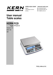 KERN FCD 3K-3 User Manual