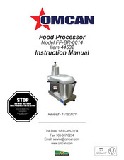 Omcan 44532 Instruction Manual