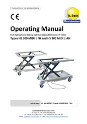 R. Beck Maschinenbau FH 300 MIDI Operating Manual