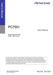 Renesas PC7501 User Manual