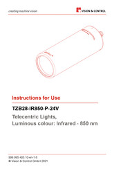 Vision & Control TZB28-IR850-P-24V Instructions For Use Manual