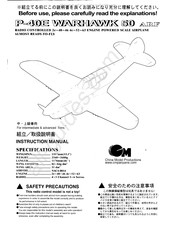 CMP P-40E WARHAWK 50 Instruction Manual