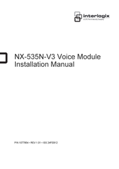 UTC Fire and Security Interlogix NX-535N-V3 Installation Manual